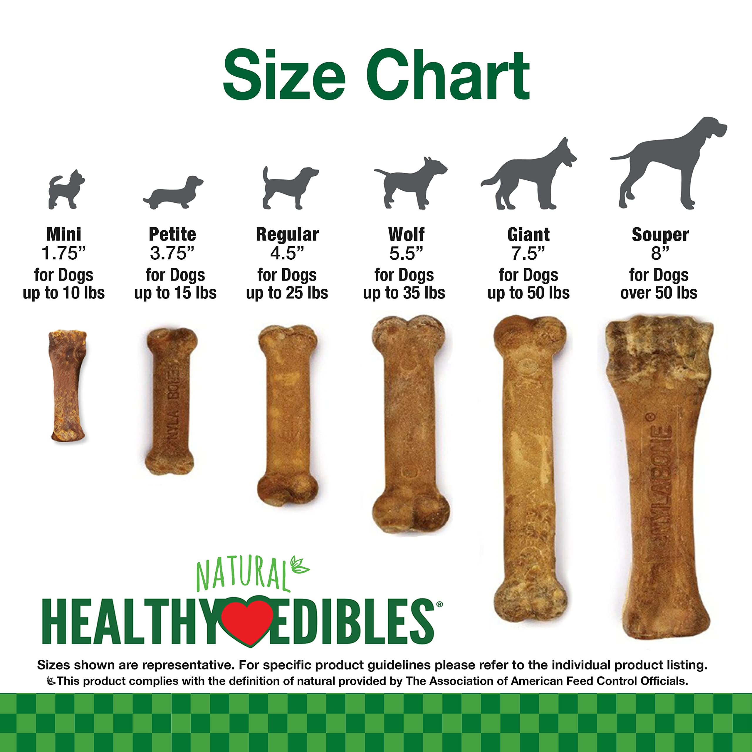 Nylabone Healthy Edibles Natural Puppy Chews Long Lasting Treats for Puppies, Roast Beef, Apple & Bacon Flavor, X-Small/Petite (3 Count)