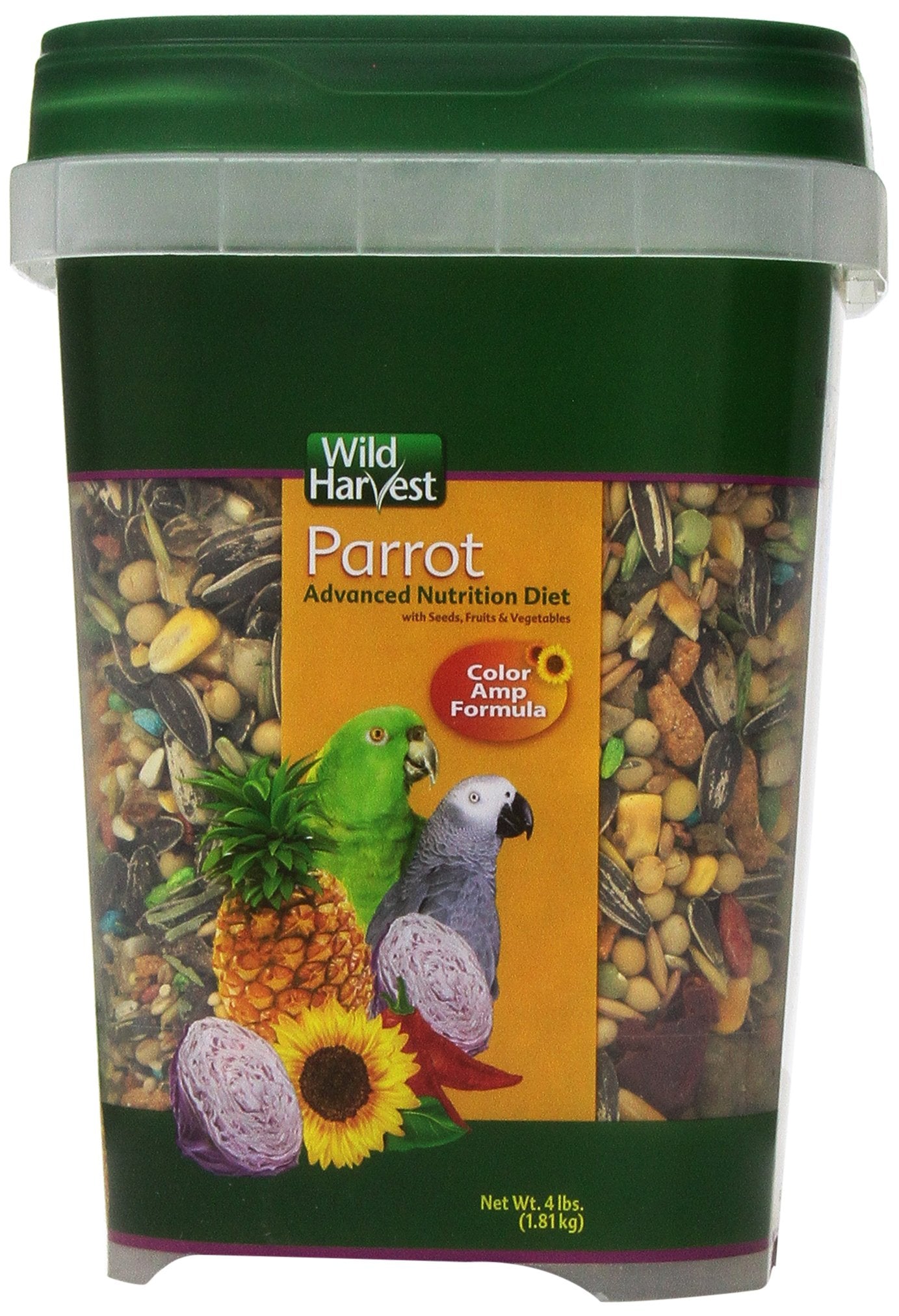 Wild Harvest WH-83542 Wild Harvest Advanced Nutrition Diet for Parrots, 4-Pound