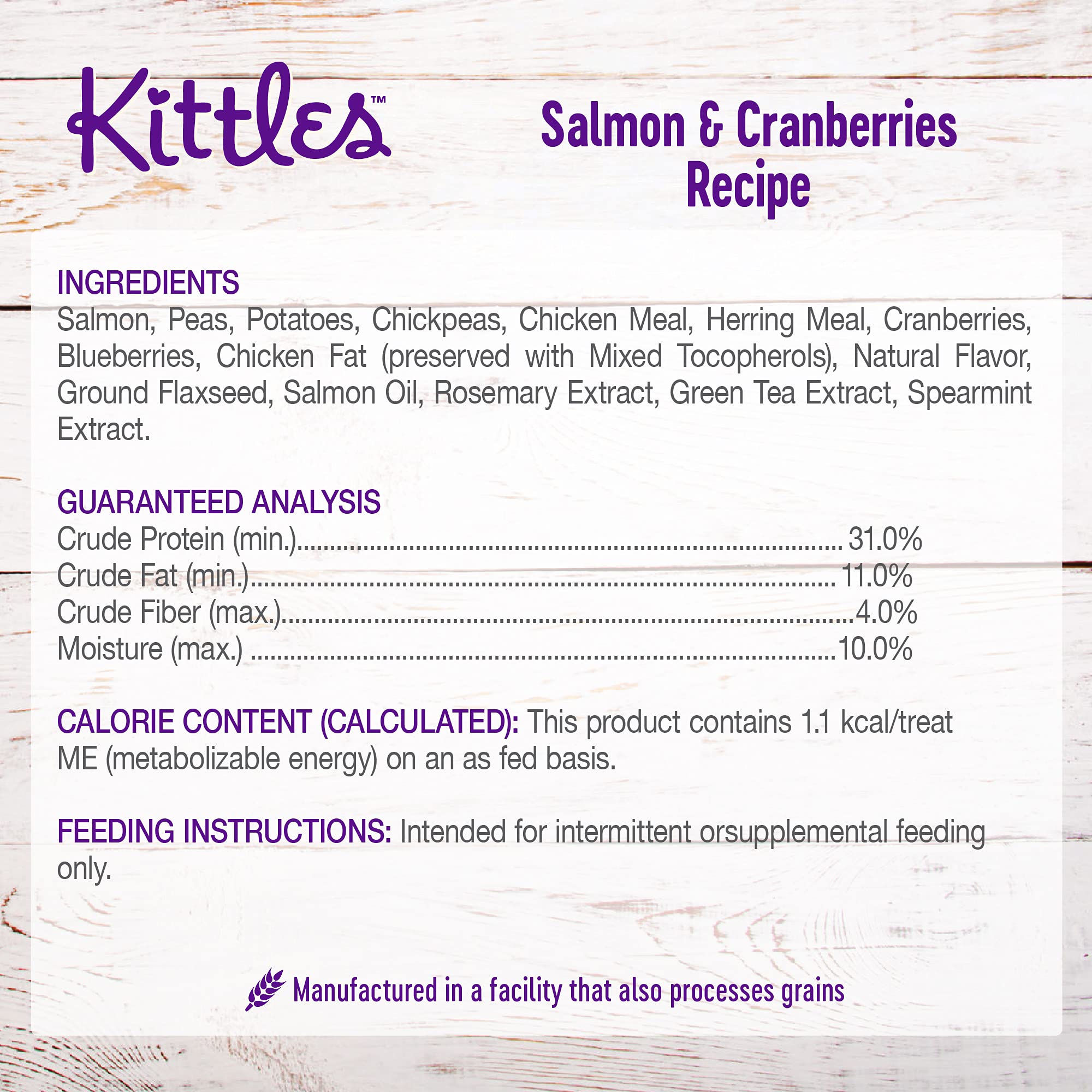 Wellness Crunchy Kittles Cat Treat Variety Pack: Grain-Free, Made with Natural Ingredients and Real Protein (Chicken, Salmon, Tuna Varieties)