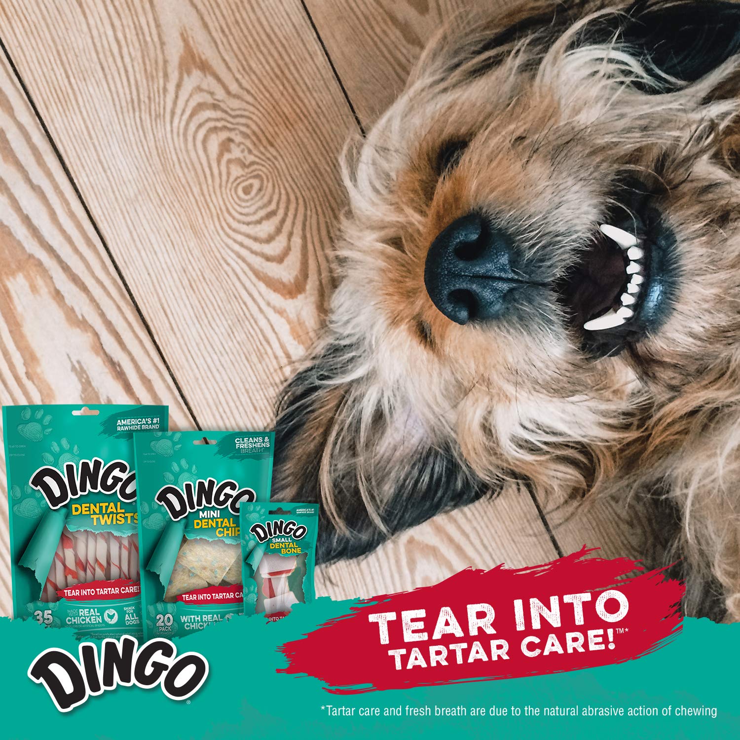 Dingo Tartar And Breath Dental Sticks For All Dogs, 48-Count