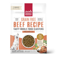 The Honest Kitchen Whole Food Clusters Grain Free Beef Dry Dog Food, 1 lb