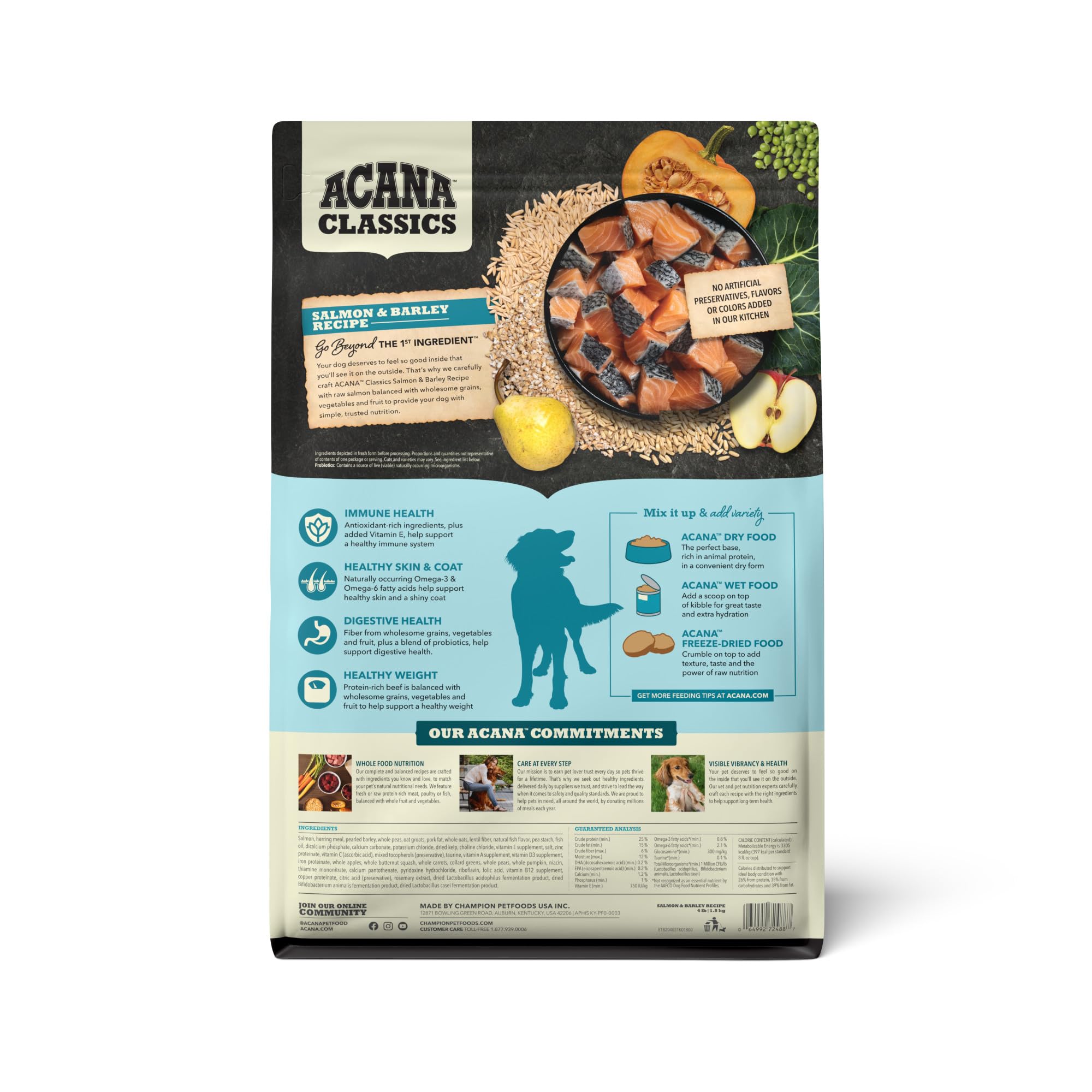 ACANA™ Classics Dog Food Salmon & Barley Recipe Dry Dog Food, 4lb