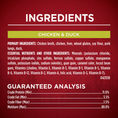 Purina ONE True Instinct Tender Cuts in Gravy with Real Turkey and Venison, and with Real Chicken and Duck High Protein Wet Dog Food Variety Pack - (Pack of 6) 13 Oz. Cans