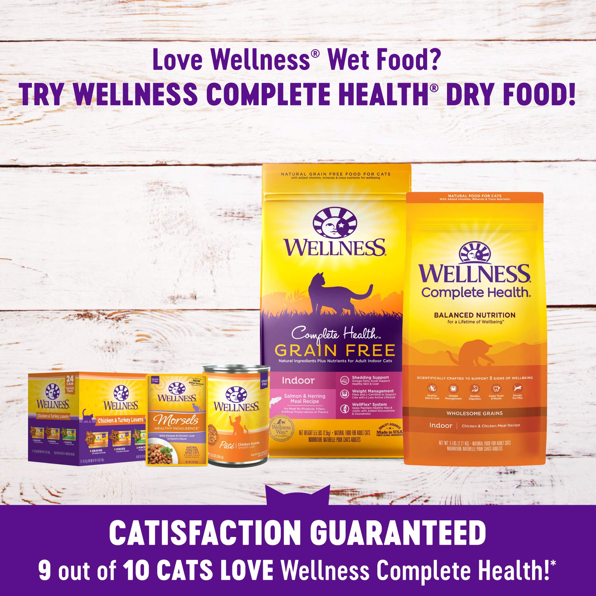 Wellness Complete Health Gravies Grain Free Chicken Dinner Wet Cat Food, Made with Real Chicken, Natural, Wholesome Nutrition 5.5 Ounces (Pack of 12)