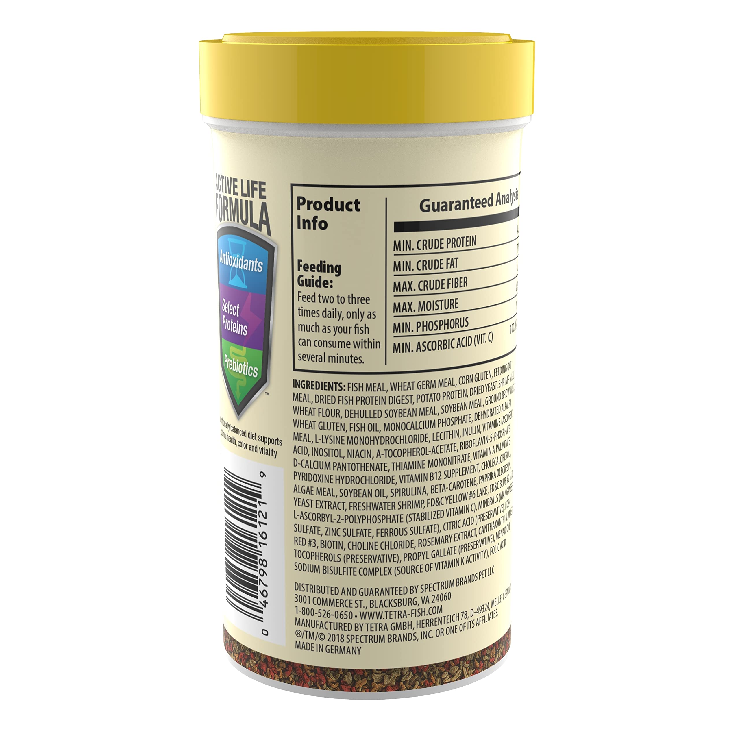 Tetra TetraMin Tropical Granules 3.52 Ounces, Nutritionally Balanced Fish Food