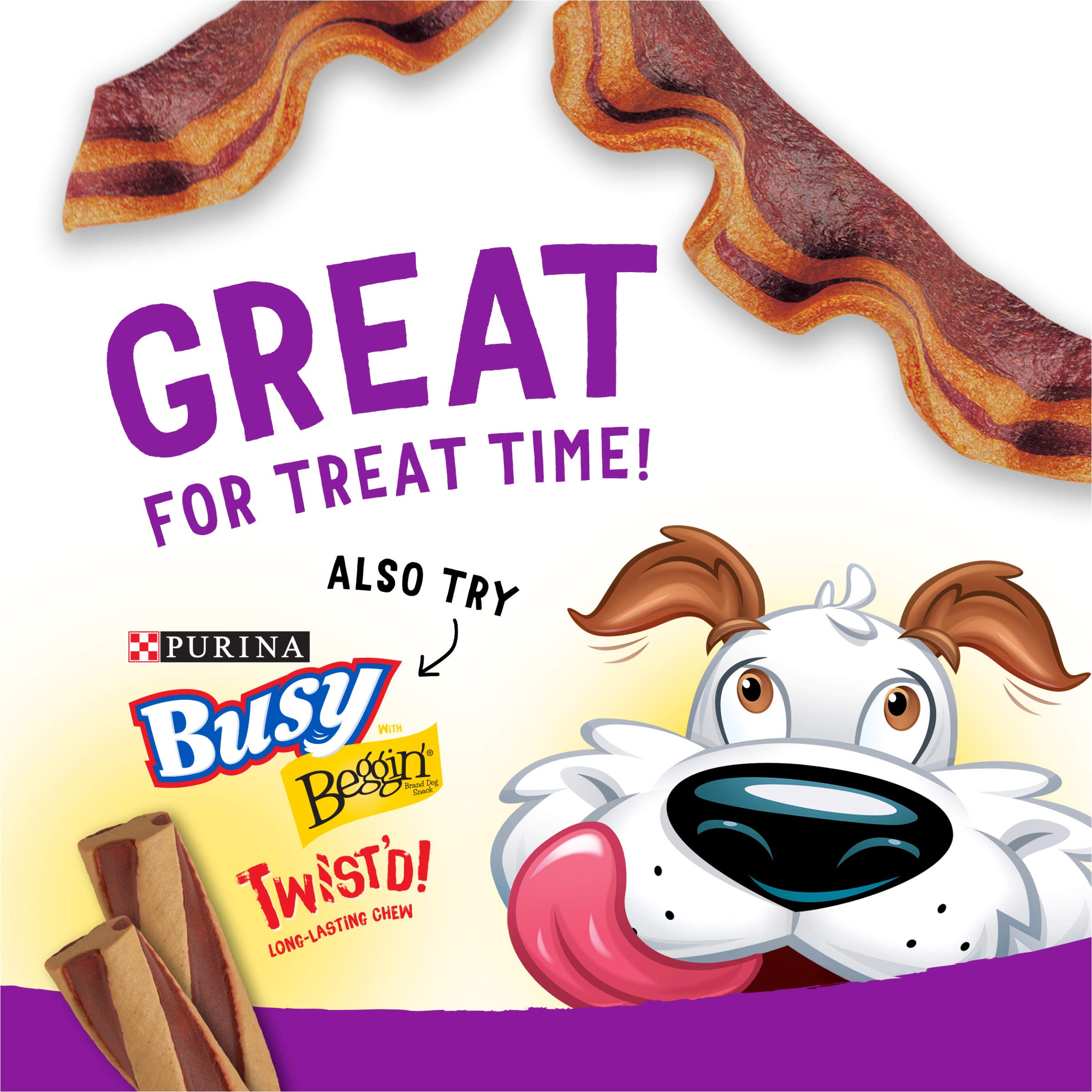 Purina Beggin' Strips With Real Meat Dog Treats, With Bacon and Peanut Butter Flavor - (Pack of 2) 26 oz. Pouches