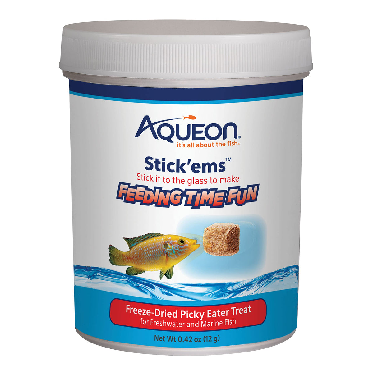 Aqueon Stick'ems Freeze-Dried Picky Eater Pet Fish Treat