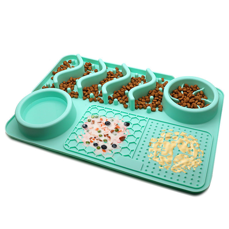 Educational food plate for pets