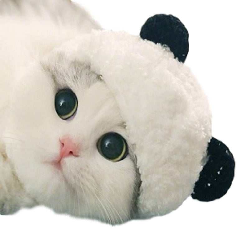 Panda costume pet hat