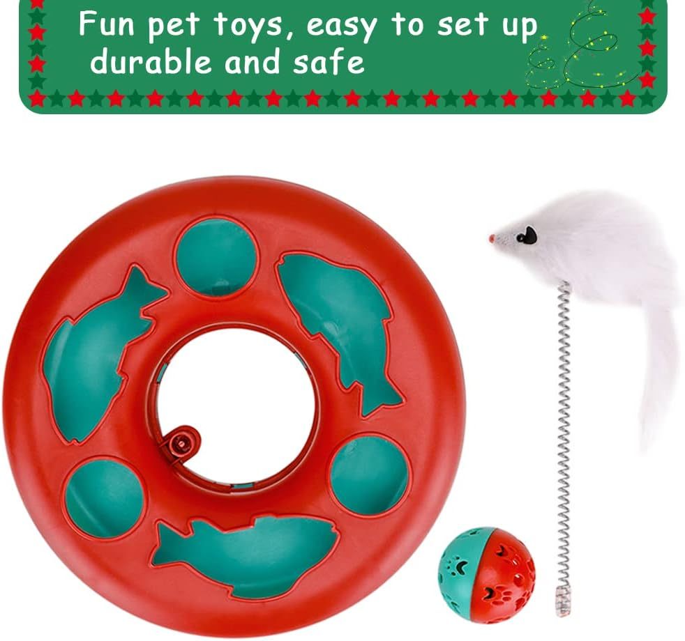 Pet Toy With Exercise Balls Teaser Mouse