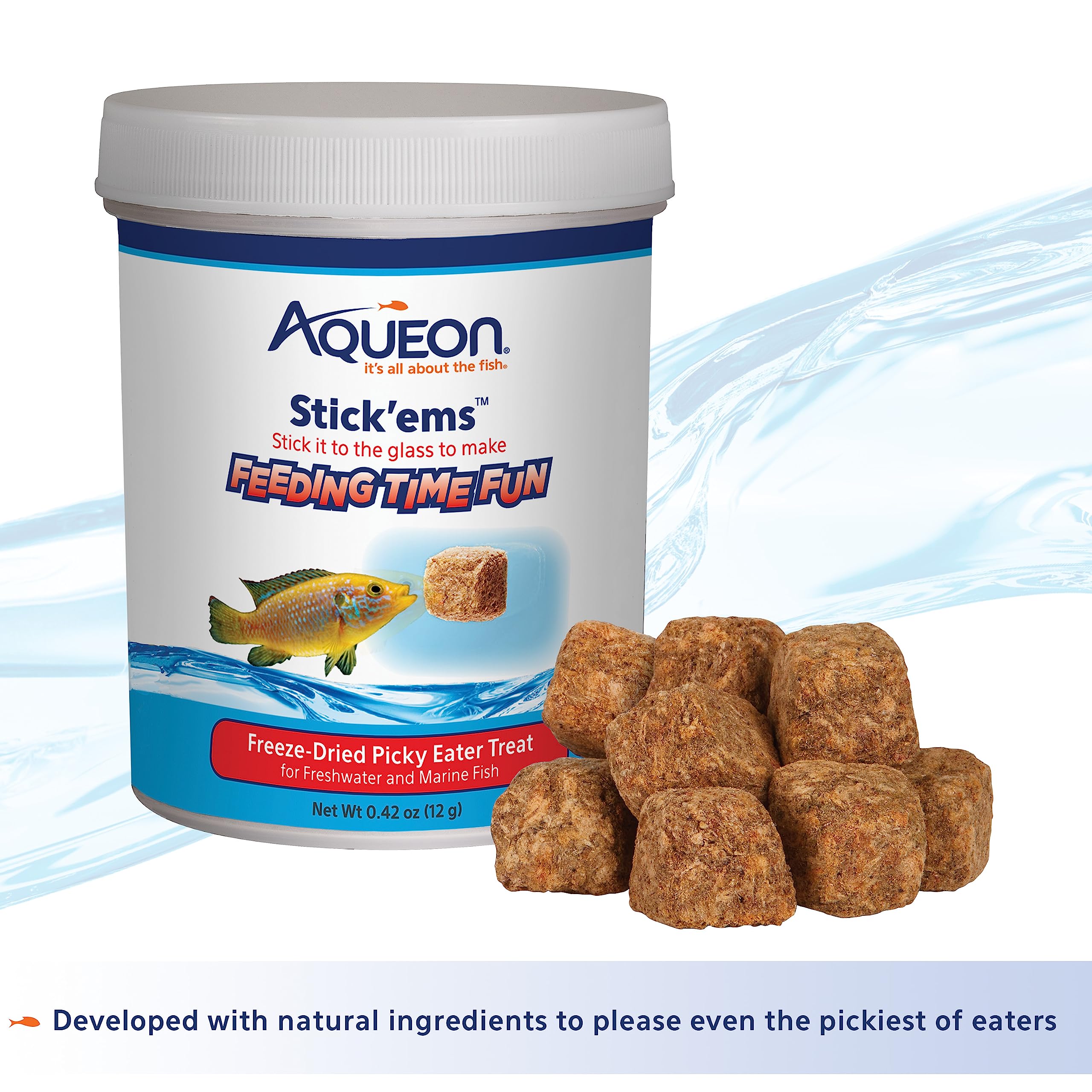 Aqueon Stick'ems Freeze-Dried Picky Eater Pet Fish Treat