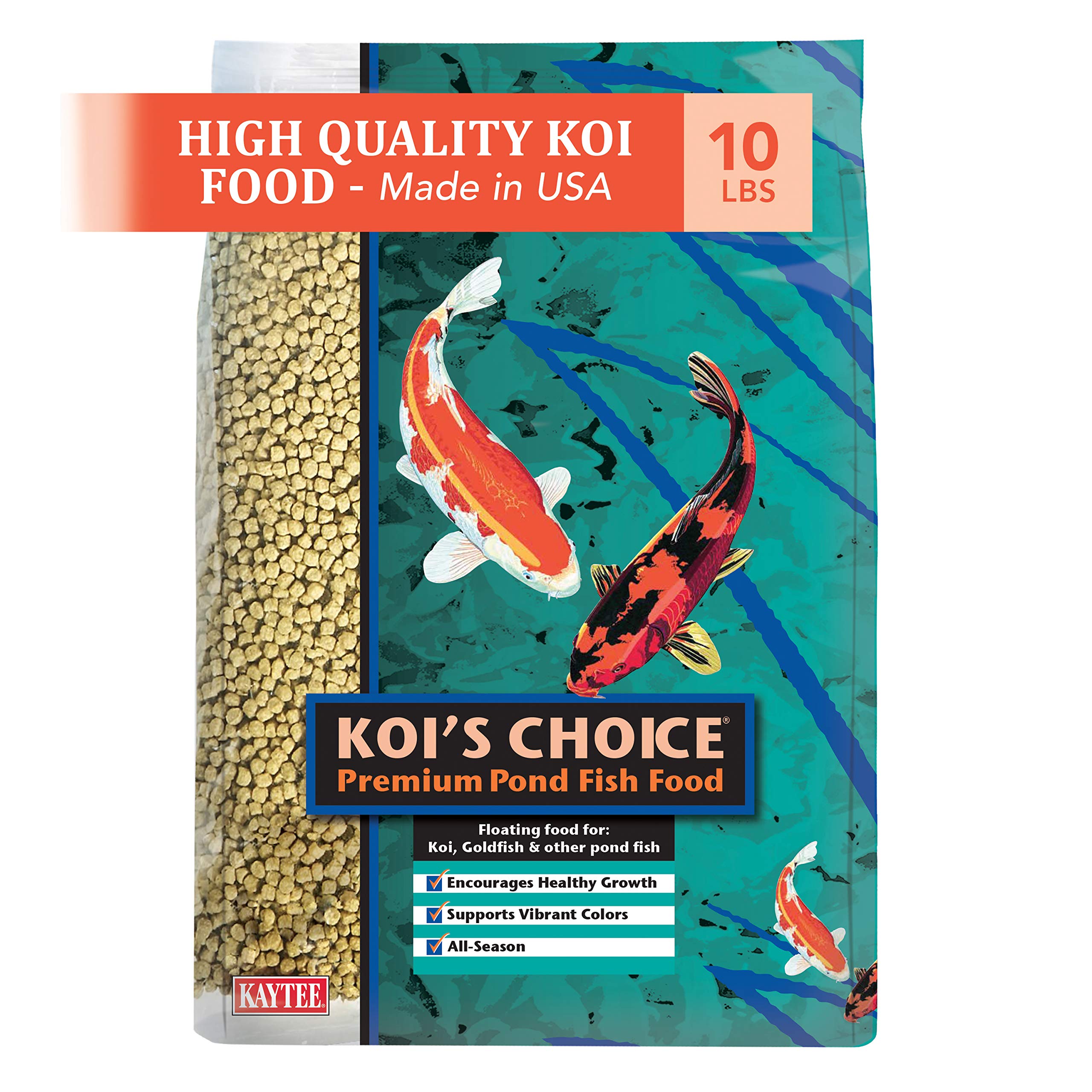 Kaytee Koi's Choice Koi Floating Fish Food, 10 Pound