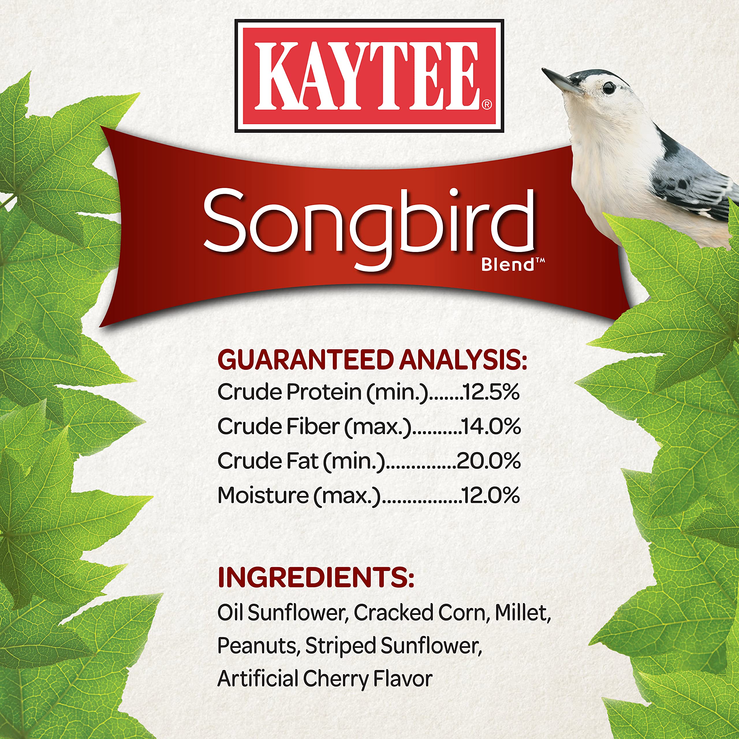 Kaytee Wild Bird Songbird Blend Food Seed, 7 Pound