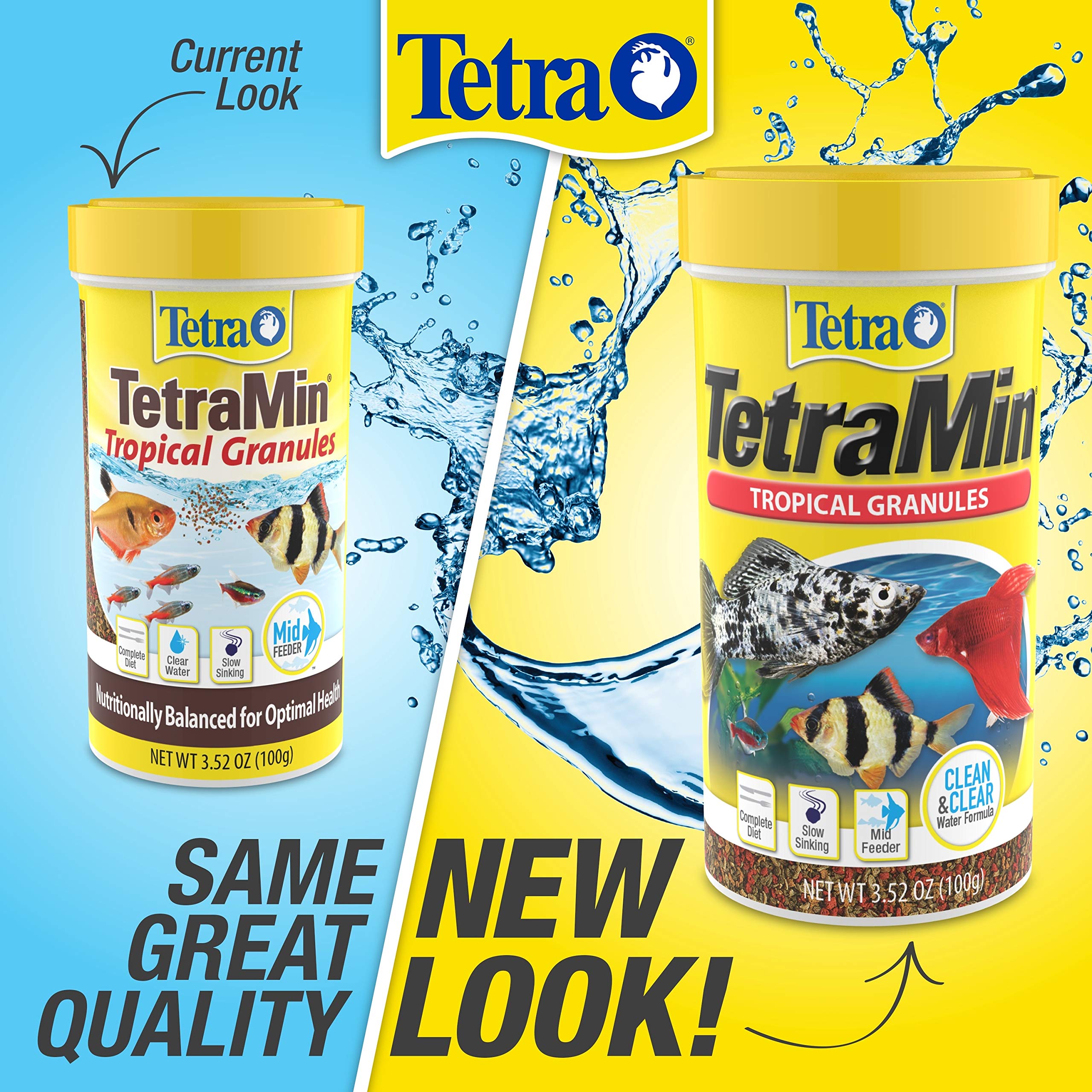 Tetra TetraMin Tropical Granules 3.52 Ounces, Nutritionally Balanced Fish Food