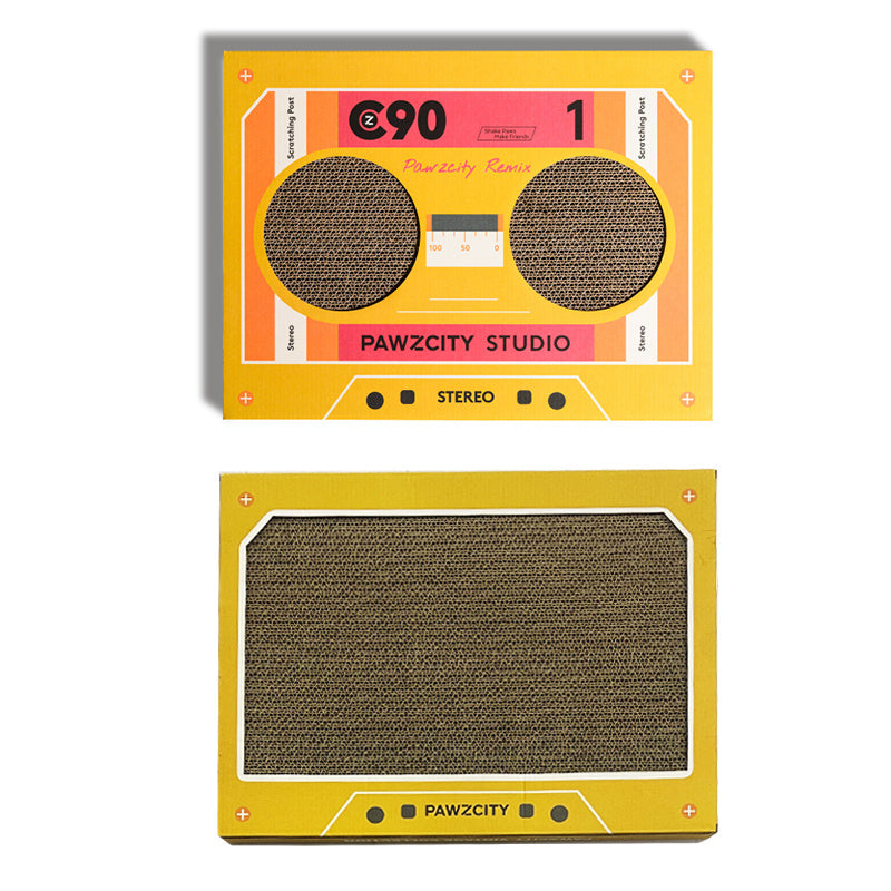 Retro Audio Tape Cat Scratching Board