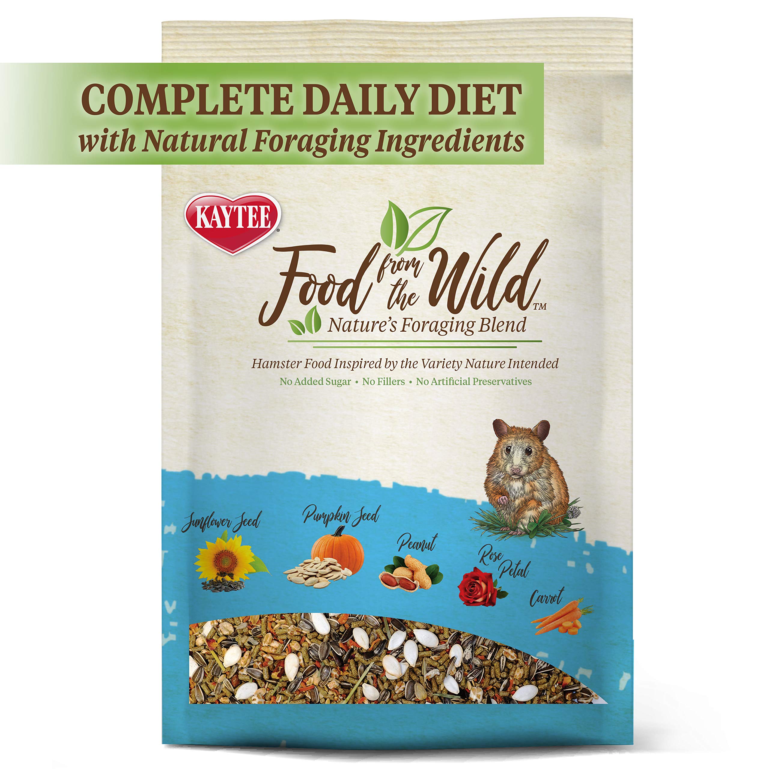 Kaytee Food from The Wild Natural Pet Hamster Food, 2 Pound