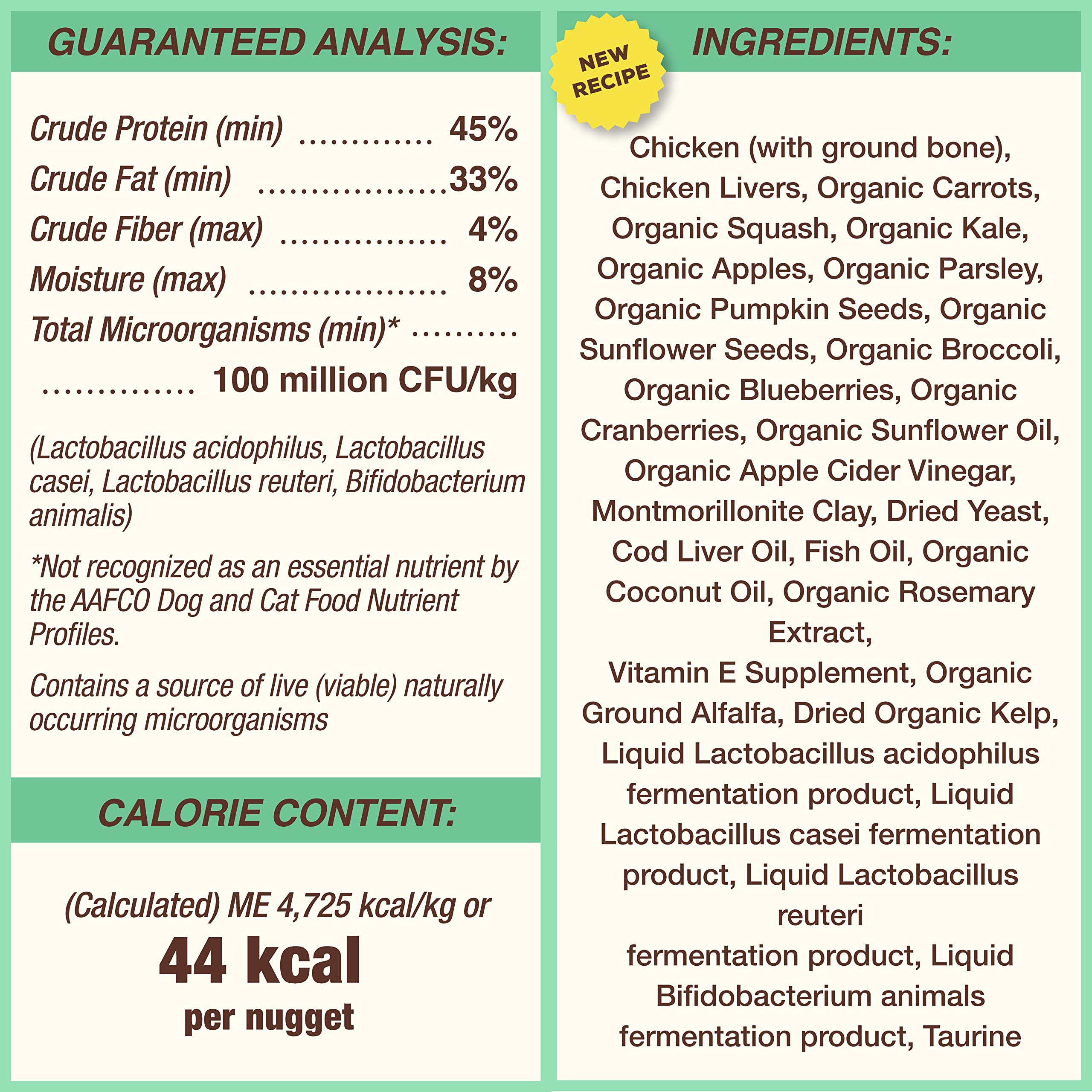 Primal Freeze Dried Dog Food Nuggets, Chicken; Complete Balanced Meal, Topper or Treat; Premium, Healthy, Grain Free, High Protein Raw Dog Food, 14 oz