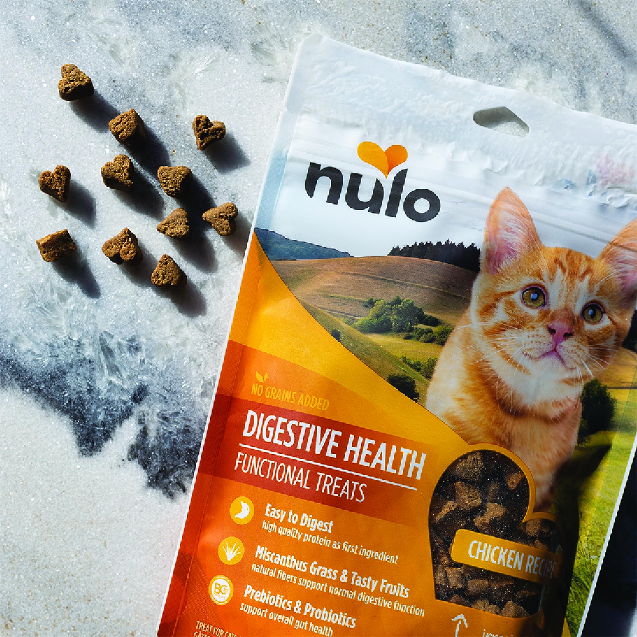 Nulo Digestive Health Functional Treats Grain-Free with BC30 Probiotic Chicken Recipe for Cats & Kittens 4oz