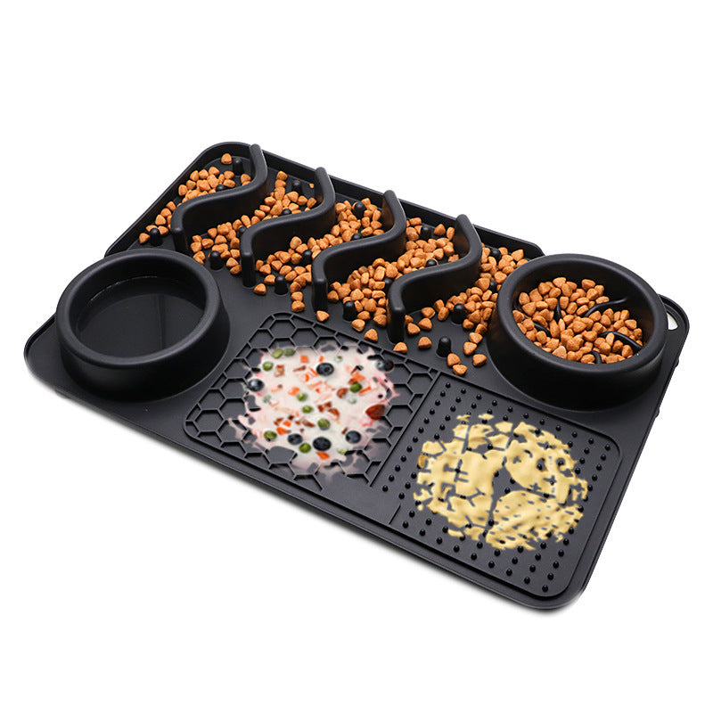 Educational food plate for pets