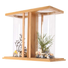 Aquarium designed from bamboo