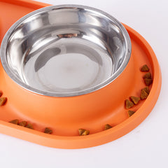 Food Utensils Silicone Pet Dog Bowl