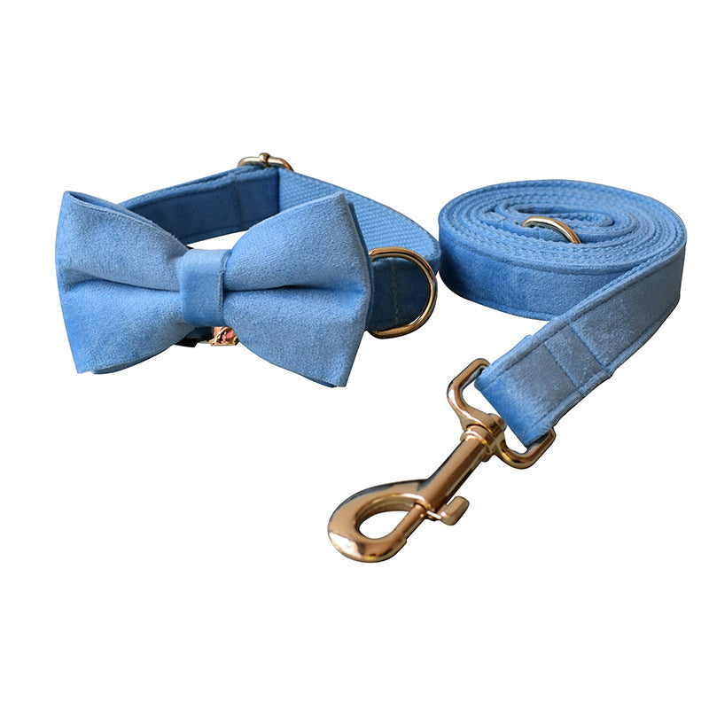 Blue Velvet Pet Collar