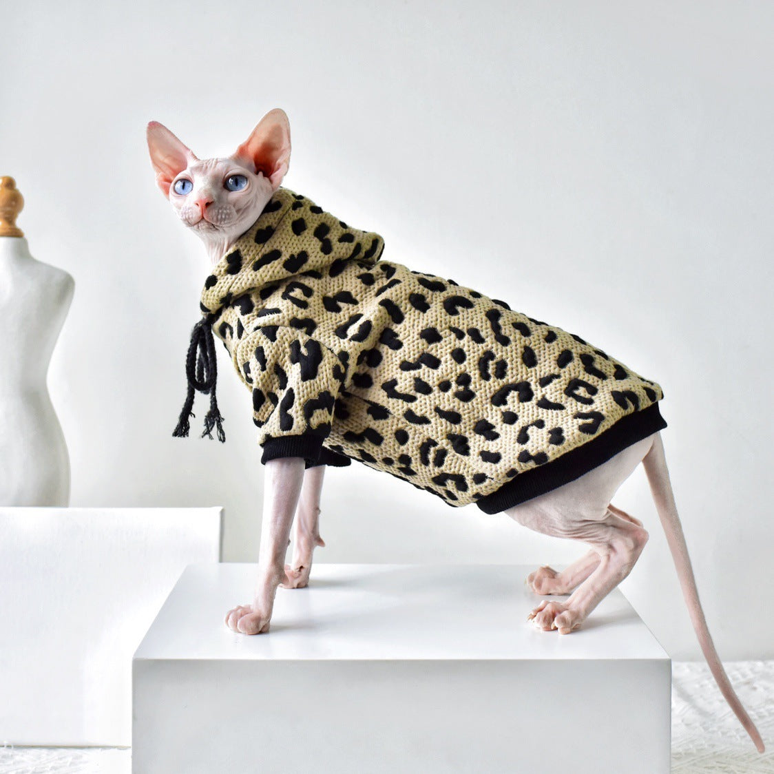 Pet Cotton Camouflage Sweater Hairless Cat