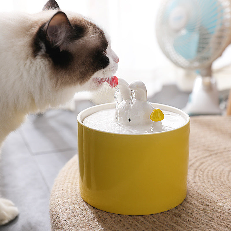 rabbit model-olive green drinking fountain