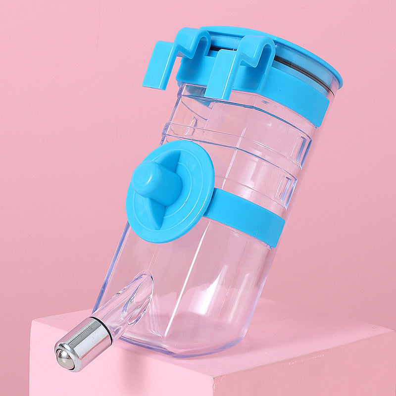 Small Pet Food Bowl Water Bottle Dispenser
