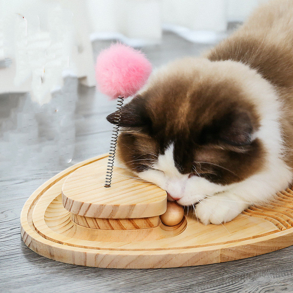 Integrated cat scratching board