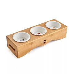 Food bowls with a designed stand