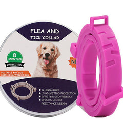 Collar for dogs and cats against ticks