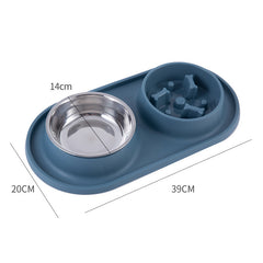 Food Utensils Silicone Pet Dog Bowl