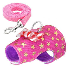 Small Pet Hamster Vest Traction Rope