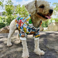 pet clothes letter pet Hoodie