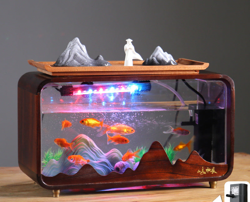 A designed desktop aquarium