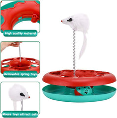 Pet Toy With Exercise Balls Teaser Mouse