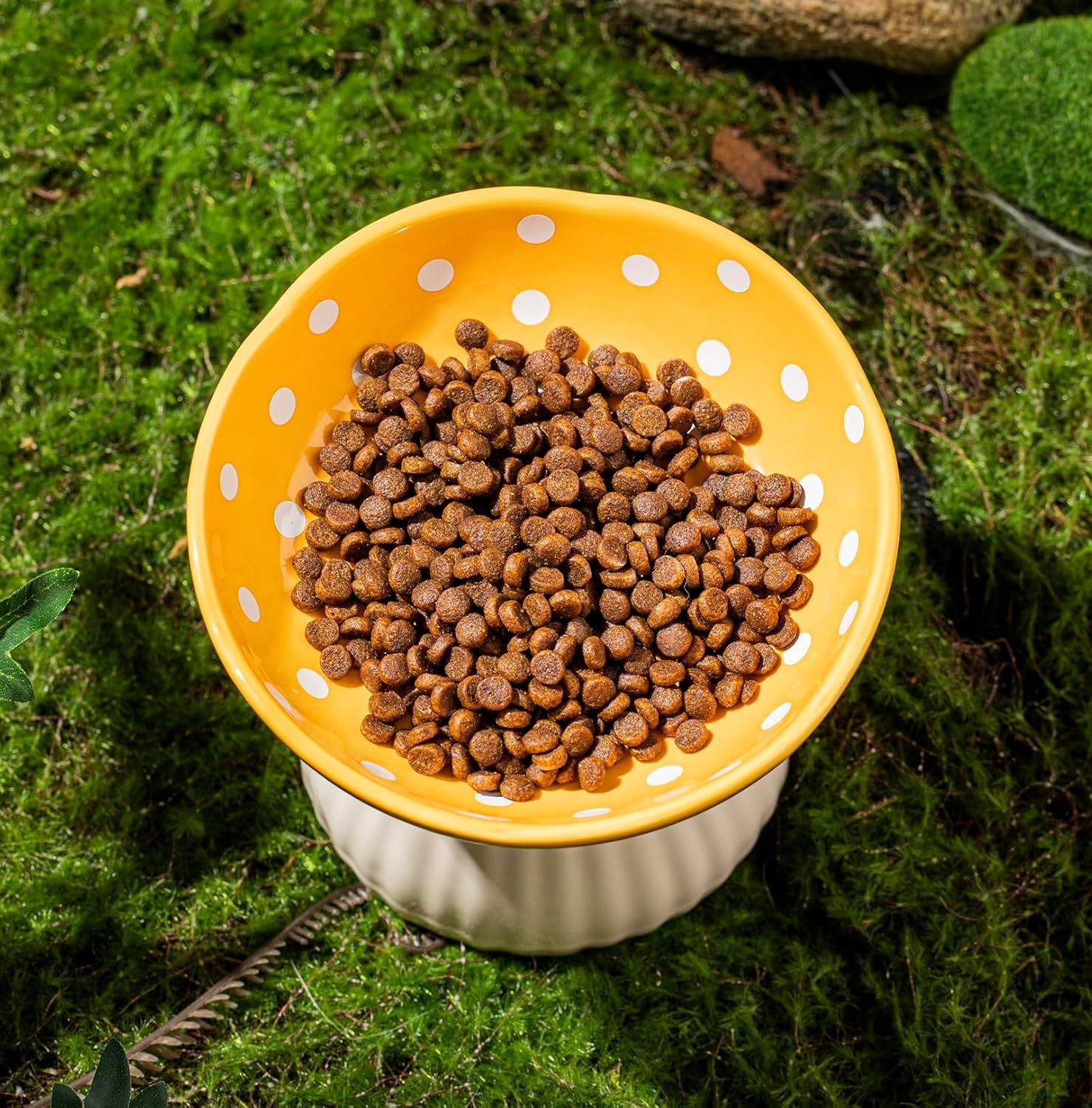 Mushroom Raised Cat Bowl