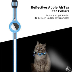 Pet Collar With Bell Airtag Reflective Collar