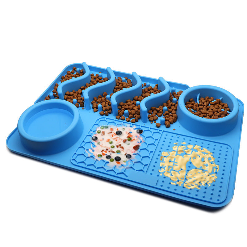 Educational food plate for pets