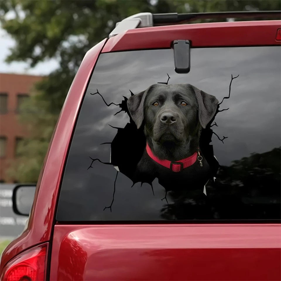 Animal Wall Stickers All Kinds Of Puppy Creative Hole Car Window Electrostatic