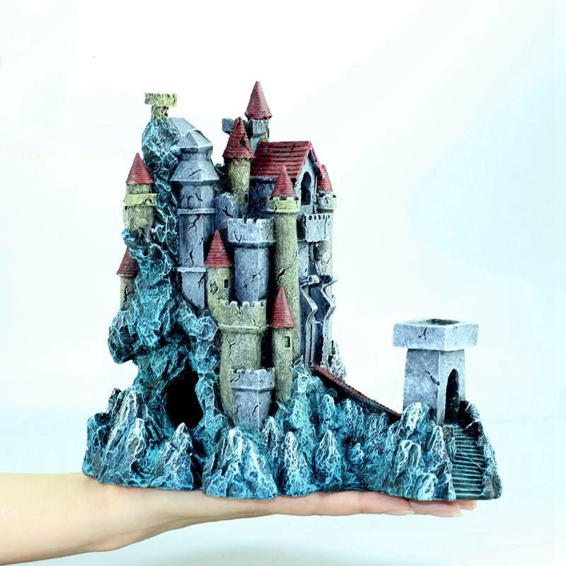 A castle for an aquarium