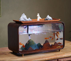 A designed desktop aquarium