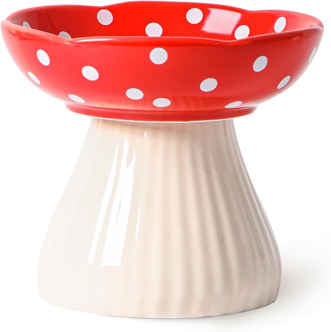 Mushroom Raised Cat Bowl